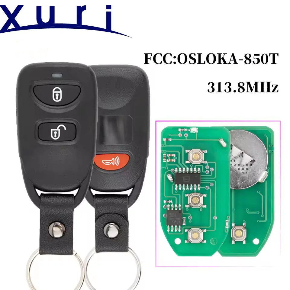 

Ключ от машины с дистанционным управлением Xuri для Hyundai 2010 2011 2012 2013 2014 Tucson OSLOKA-850T 95430-2S200/2S201/2E210 313,8 МГц Ключ