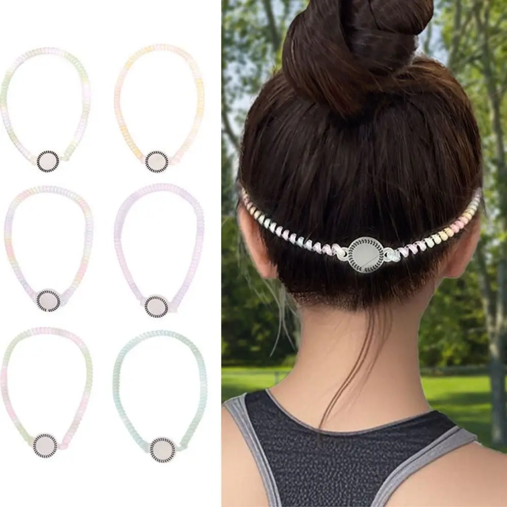 

Fashion Versatile Phone Line Headband Casual Luxury Bunch Hair Tie Simple Ponytail Holder For Women Girls