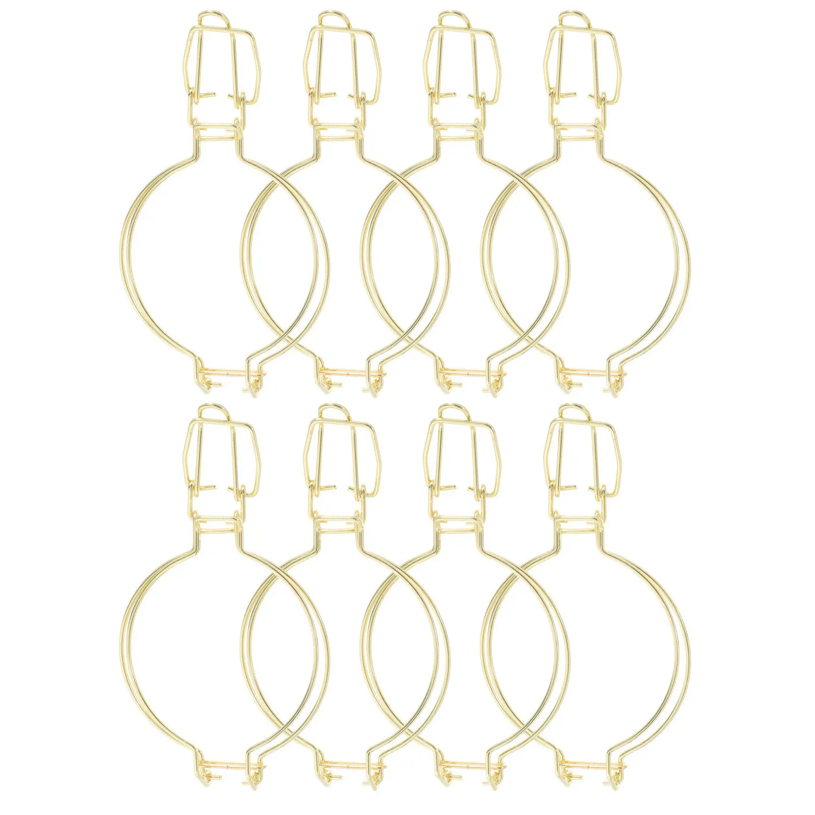 8Pcs Metal Fastening Buckle for Glass Jars Stainless Steel Latch Clamp Airtight Seal Wire Clip Canister Storage Sealing Clip Jar