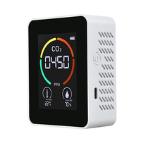 AC88-3X Temperature & Humidity Meter,Air Quality Monitor,CO2 Detector,3-In-1 Digital Air Pollution Carbon Dioxide Detector A