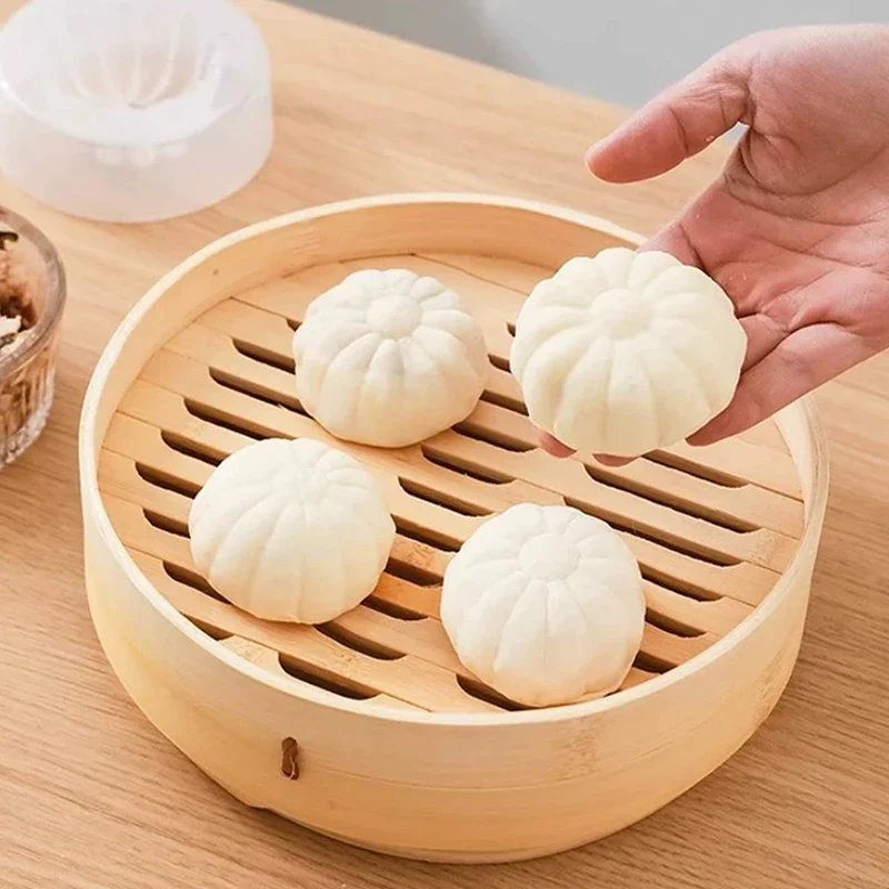 Chinese Baozi Mold Diy Pastry Pie Dumpling Maker Steamed Stuffed Bun Making Mould Bun Makers Kitchen Gadgets Baking Pastry Tool