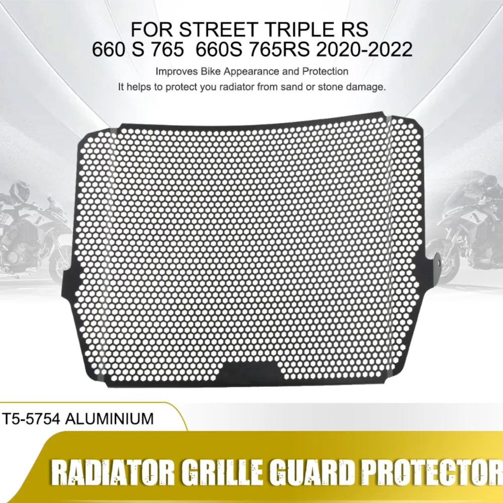 Para rua triplo s triplo rs 2020 2021 2022 guarda radiador rua triplo 660 s 765 660s 765rs grade de radiador guarda capa