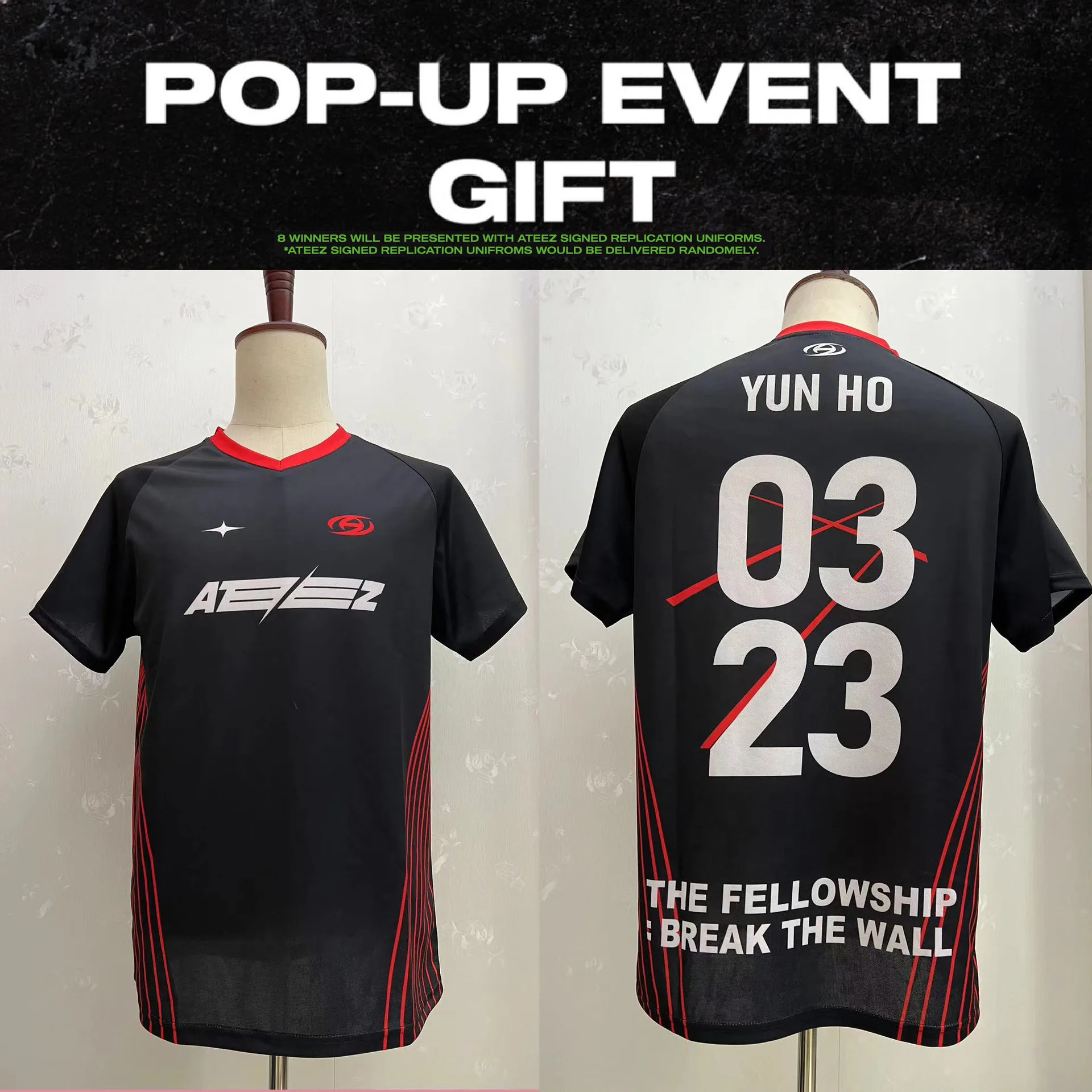 ATEEZ The FELLOWSHIP: 브레이크 더 월 티셔츠 남성/여성 ATEEZ 티셔츠 티셔츠 탑