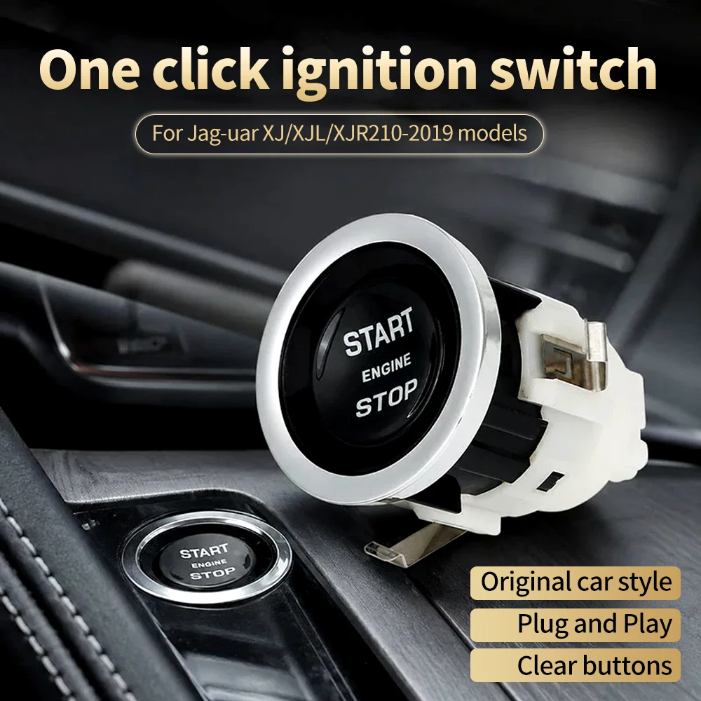 Start Stop Ignition Push Button Switch Car Ignition Replacement Part for Jaguar XJ XJL XJR 2014-2019 OE C2D59751