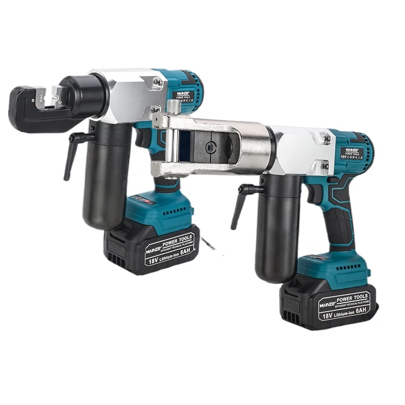 60KN 18V Cordless Hydraulic Crimping Tool for Cable Crimping Pliers with 2.5Ah Battery Quick Charger for Electrical Wiring