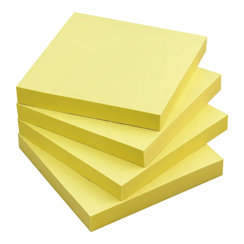 3x3 Sticky Note Paper Bright Colored Memo Pad Self-adhesive Reminder Note 100 Sheets/Pad