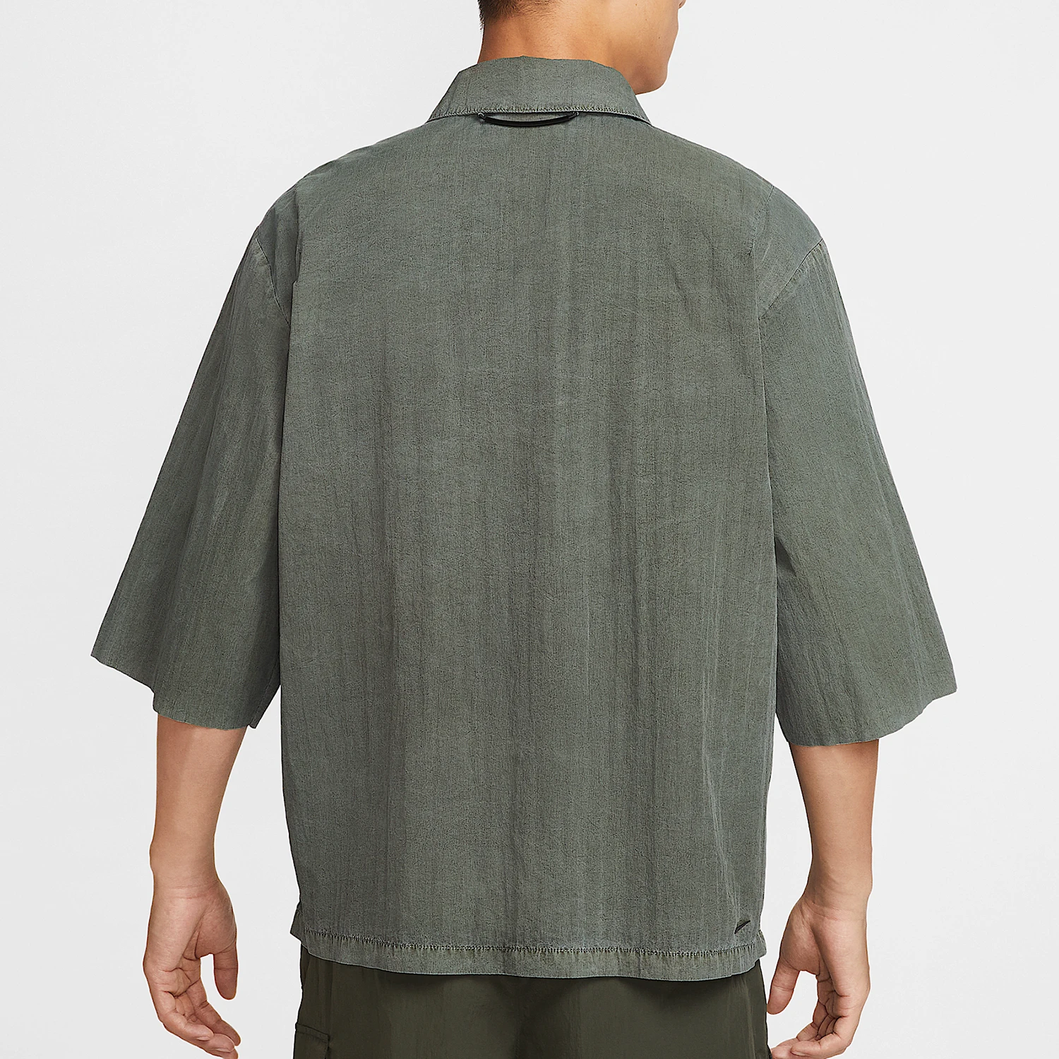 Nike genuine comfortable Tech men's lapel woven loose casual top HJ2955-355 view 2