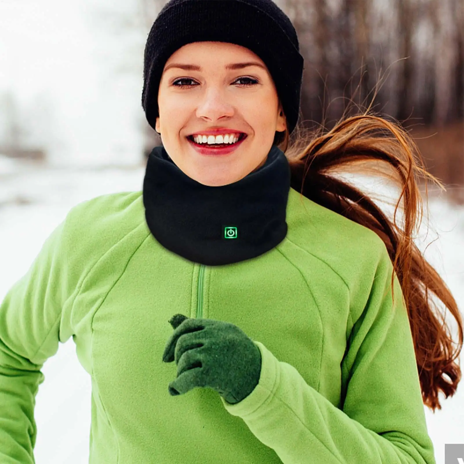 Winter Heated Neck Gaiter Neck Warmer Cover Ski Gaiters For Men Women Fleece Windproof Ski Mask Scarf Breathable Face Mask