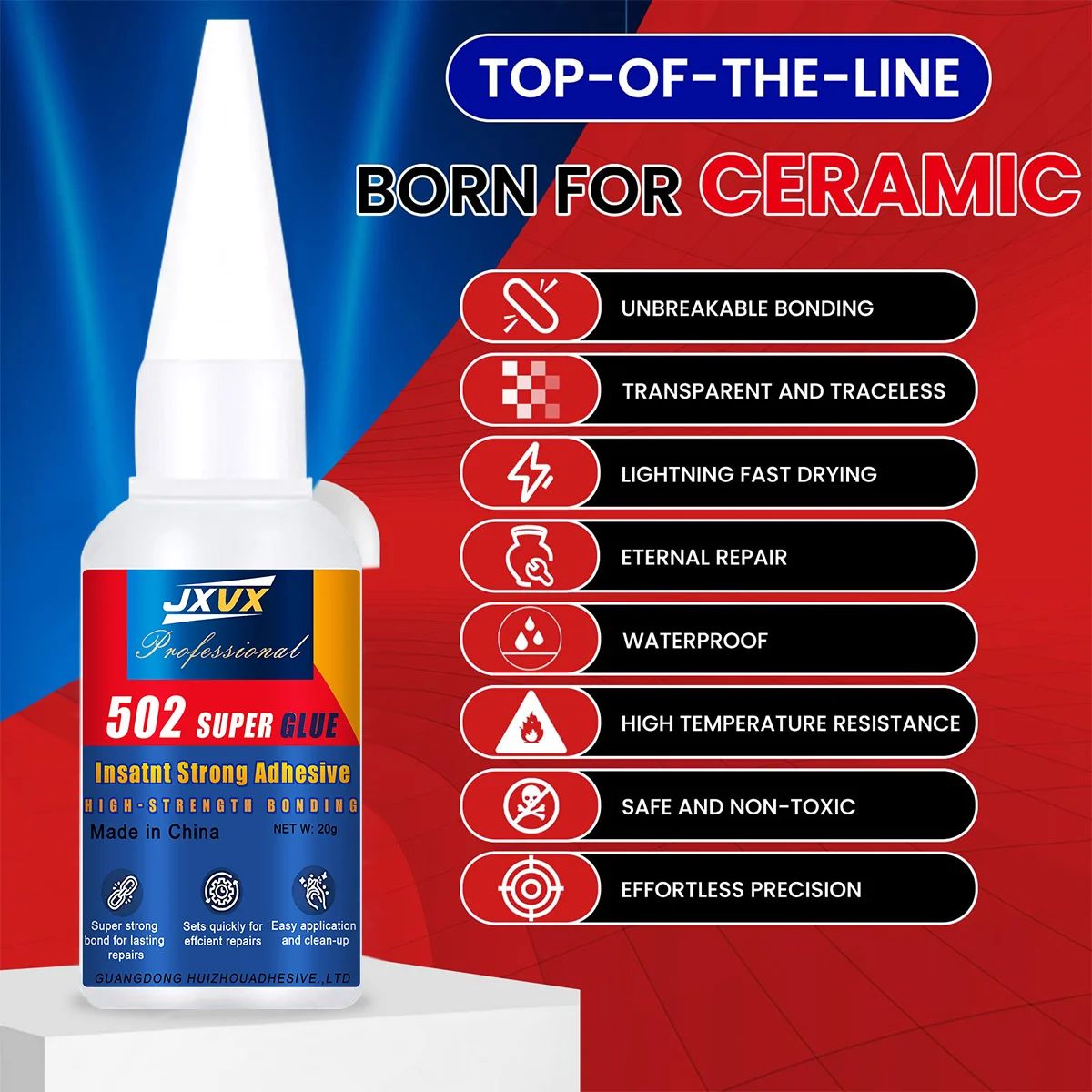 1-5Pcs502 غراء عالمي، غراء سريع قوي، شفاف مقاوم للماء، غير أبيض، التصاق قوي، مناسب لجميع المواد تقريبًا، هو أداة غراء ممتازة.