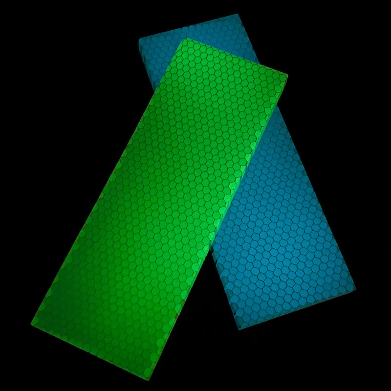 Luminous Resin Material Board - Snakeskin/Honeycomb Pattern, 120x40x8mm Tool Holder Resin Honeycomb Patch