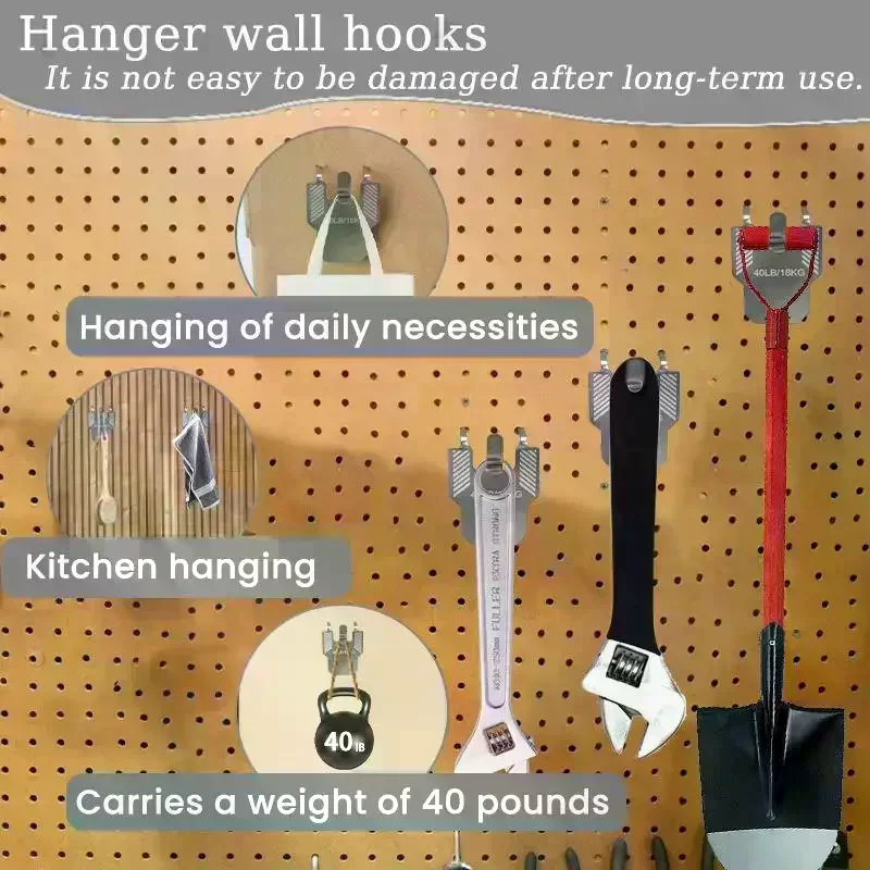 Decor Solution Package: 8/10/12/15/20/40Pcs Wall Hooks - Perfect for Hanging Picture, Mirror, Photos & Posters in Office Room