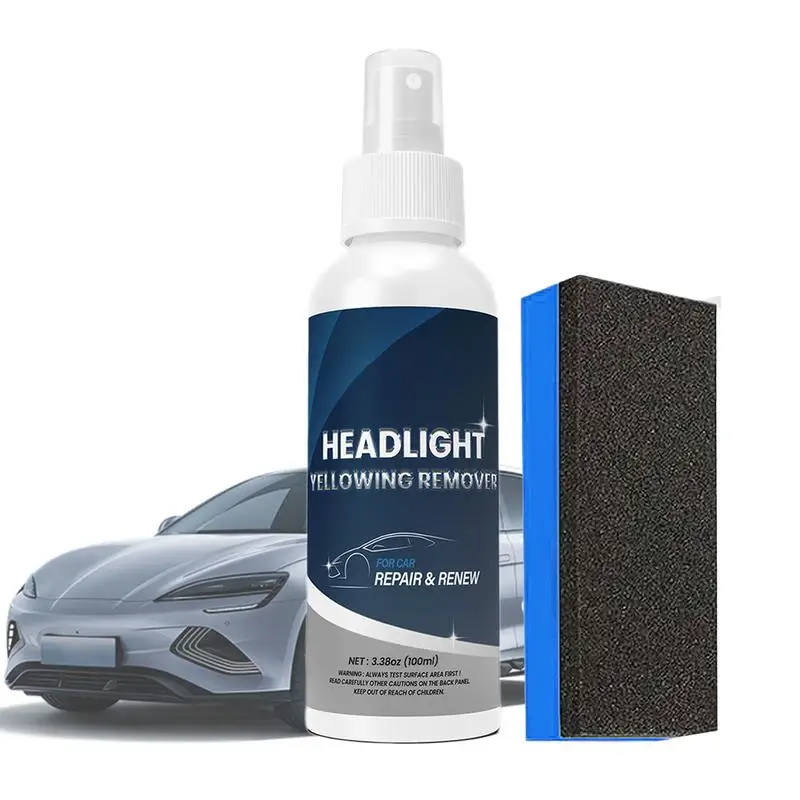 

Headlight Restoration Kit Car Headlight Scratch Restorer Fluid Headlight Repair Kit For Dull Yellowed And Oxidized Headlamps