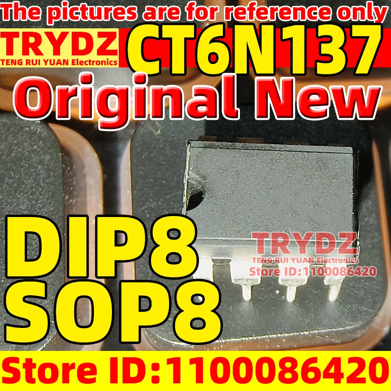 50-5pcs Original New CT6N137 CT6N137(S)(T1) DIP8 SOP8 Compatible with EL6N137 6N137
