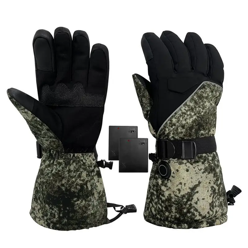 Guantes de calefacción duraderos para motocicleta, mitones de invierno, calentador de guantes para exteriores, accesorios para motocicletas