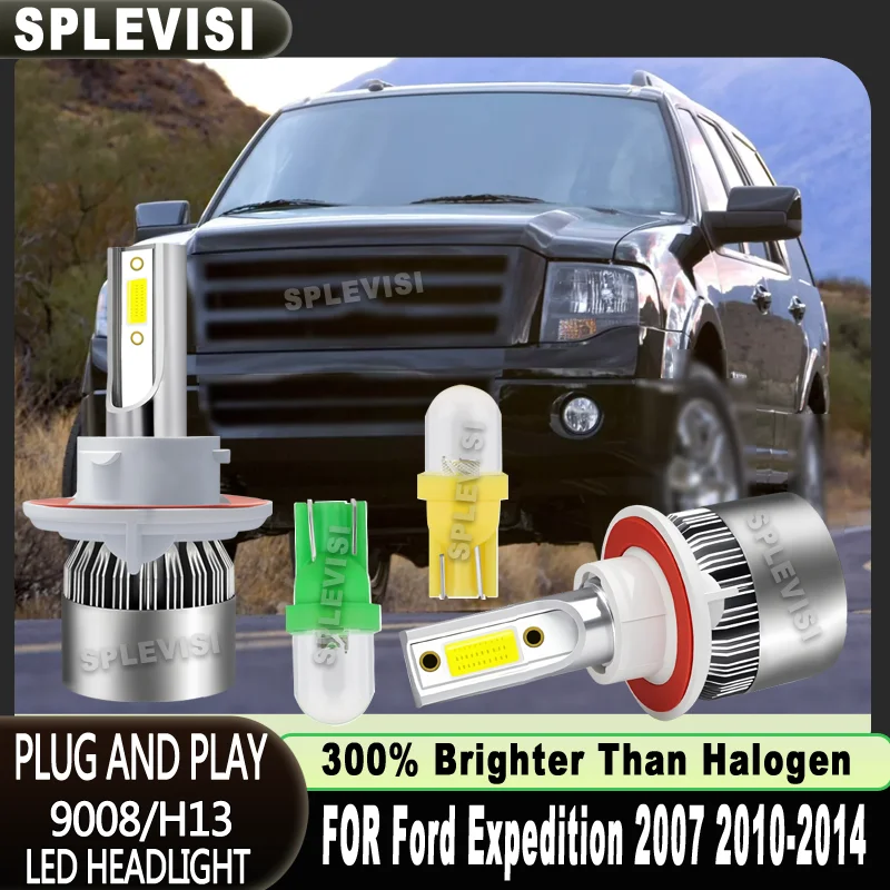 

300% Brighter for Safe Night Driving 9008/H13 PLUG-N-PLAY 6000K LED HEADLIGHT For Ford Expedition 2007 2010 2011 2012 2013 2014