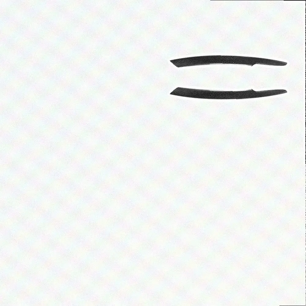 Car Styling Trim Headlight Eyebrow For Sporty Car Styling ABS Plastic Material Piano Black Finish High Strength Build