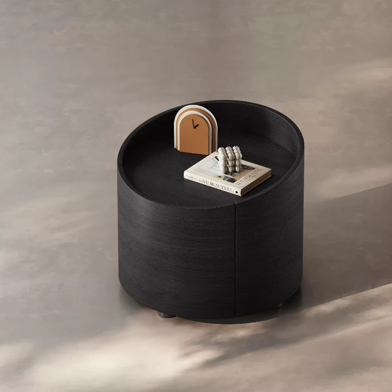 Japanese Storage Bedside Table Designer Look Wooden Unique Night Stand Modern Narrow Luxury Mesitas De Noche Bedroom Furniture