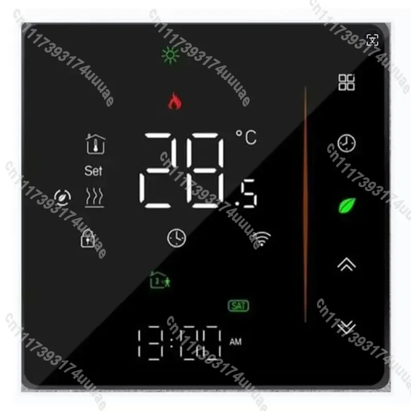 Smart Underfloor Heating Thermostat 8.6x8.6x3.5cm Programmable Temperature Controller Energy Saving Floor Heat Regulation