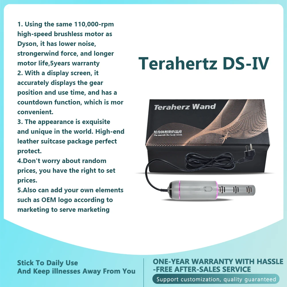 

DS-IV Терагерцовая палочка Магнитное здоровое устройство Электрическая нагревательная терапия Терагерцовая волна Синий свет Вентилятор Клеточная физиотерапия