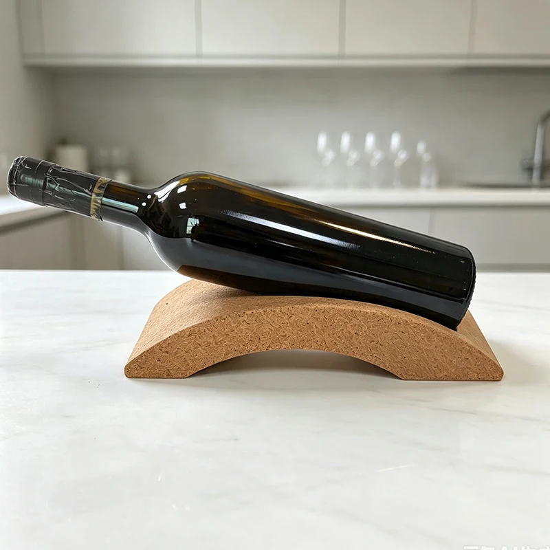 Cork Wine Rack Single Bottle Wine Racks 1PC Simple Retro Liquor Storage Shelf Bar Kitchen Decorative Bottles Frame Household