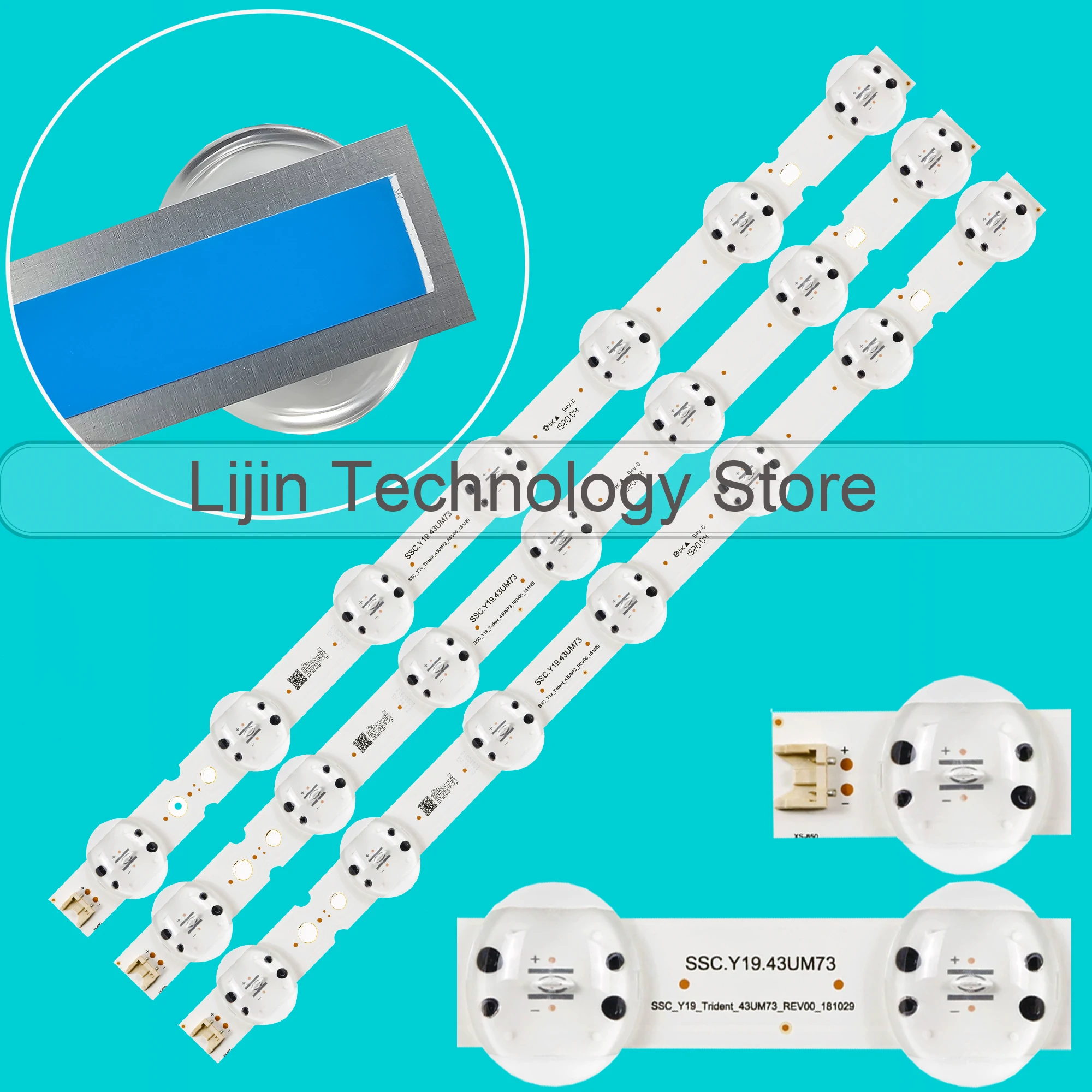 LED BackLight Strip For SSC.Y19.43UM73 43UM751C0SB 43UM7490PLC 43UM74006LB 43UM7400PLB 43UM7300PSA 43UM7340PVA 43LM6300PSB