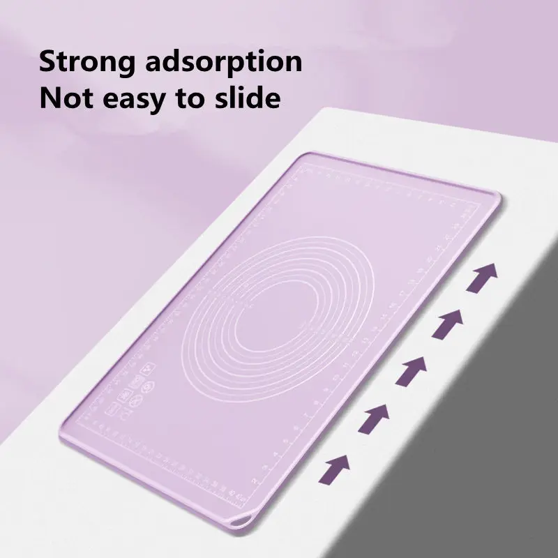 Thick Silicone Kneading Mat with Scale Non-Stick Food Grade Dough Rolling Surface Pastry Tools for Cake Making