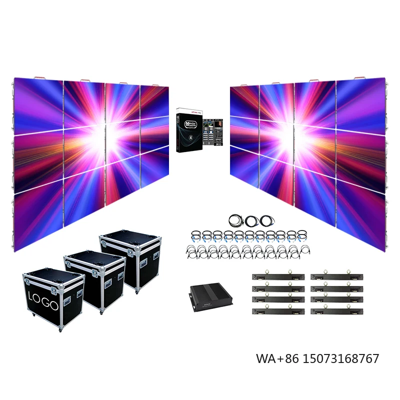 

3840hz High Definition P2.9 P3.91 P4.8 Rental Video Wall LED Stage Backdrop Large Screen 500x500mm Indoor Display