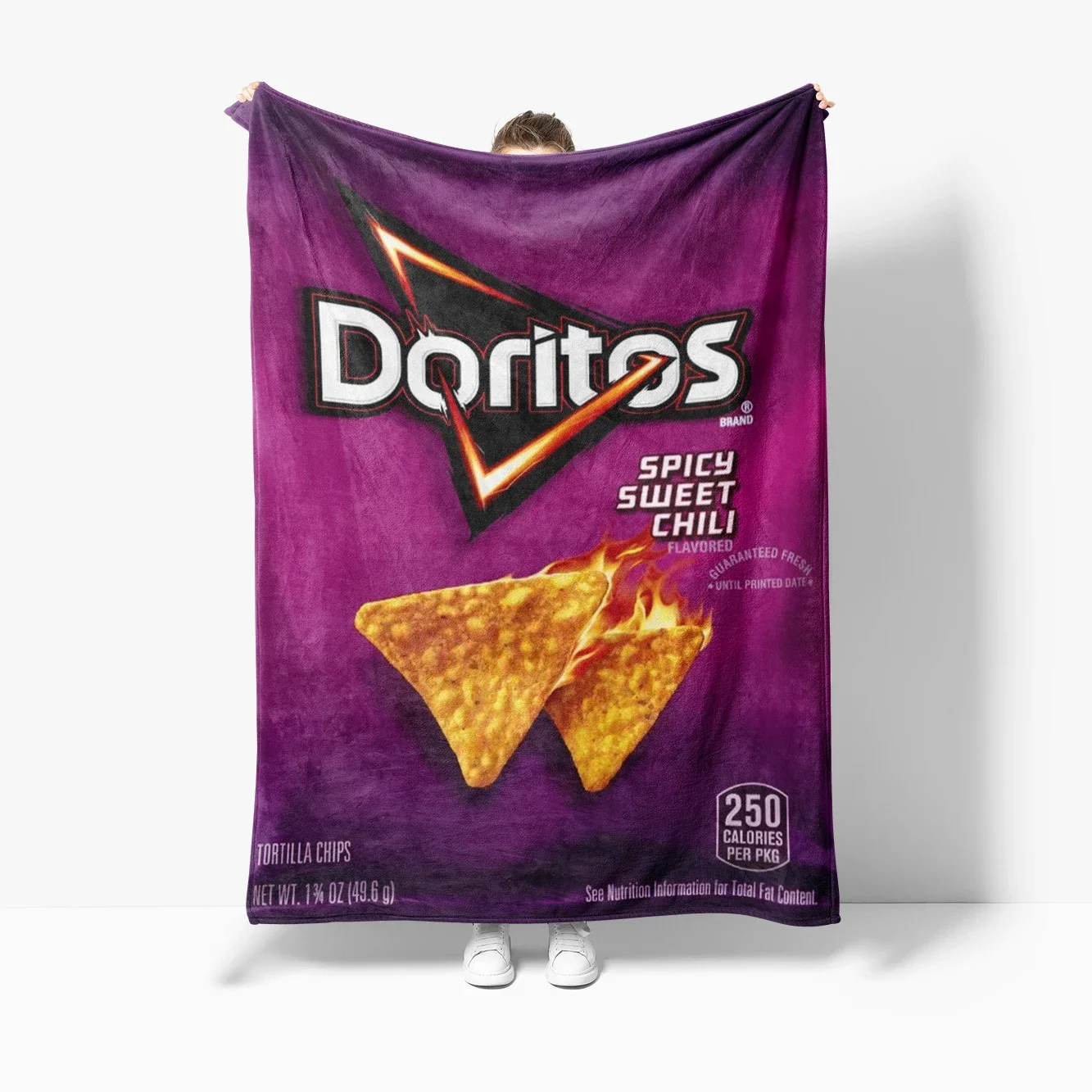 Creative Funny D-Doritoss Chips Flannel Blanket for Bed Sofa Bedroom Travel Camping Picnic Blankets Throw Blanket