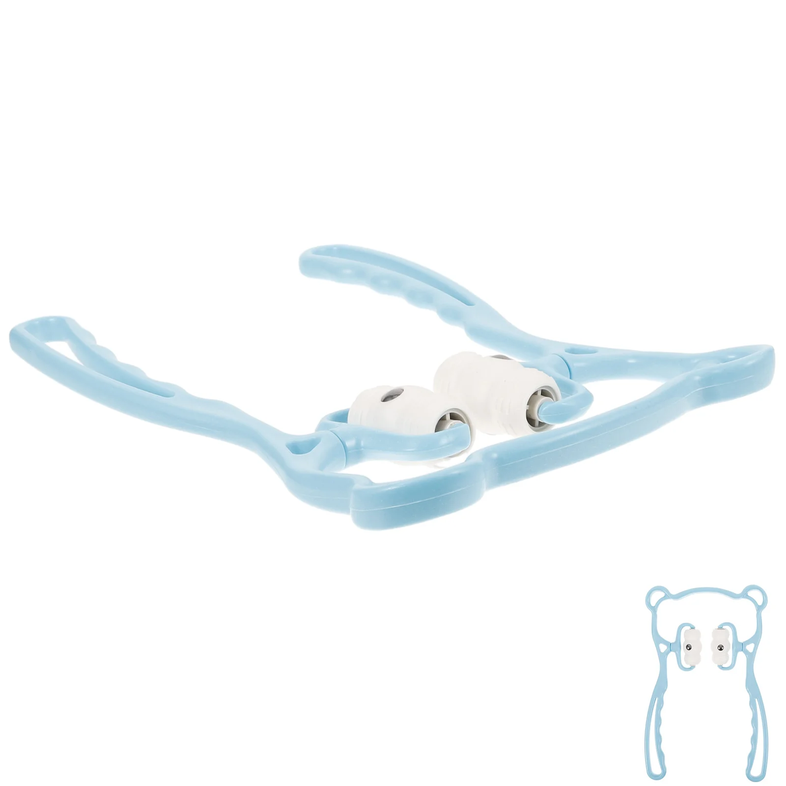 

6 Roller Cervical Massager Portable Neck Roller Handheld Manual Massager Travel PP Material Shoulder Relief Body Tool