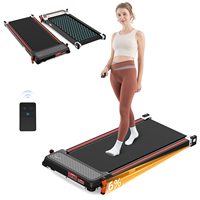 Premium Dual-Sided Folding Incline Treadmill for Home Use with Foot Reflexology Massage Mat & LCD Display - 440W Motor, 1-6KM/H,