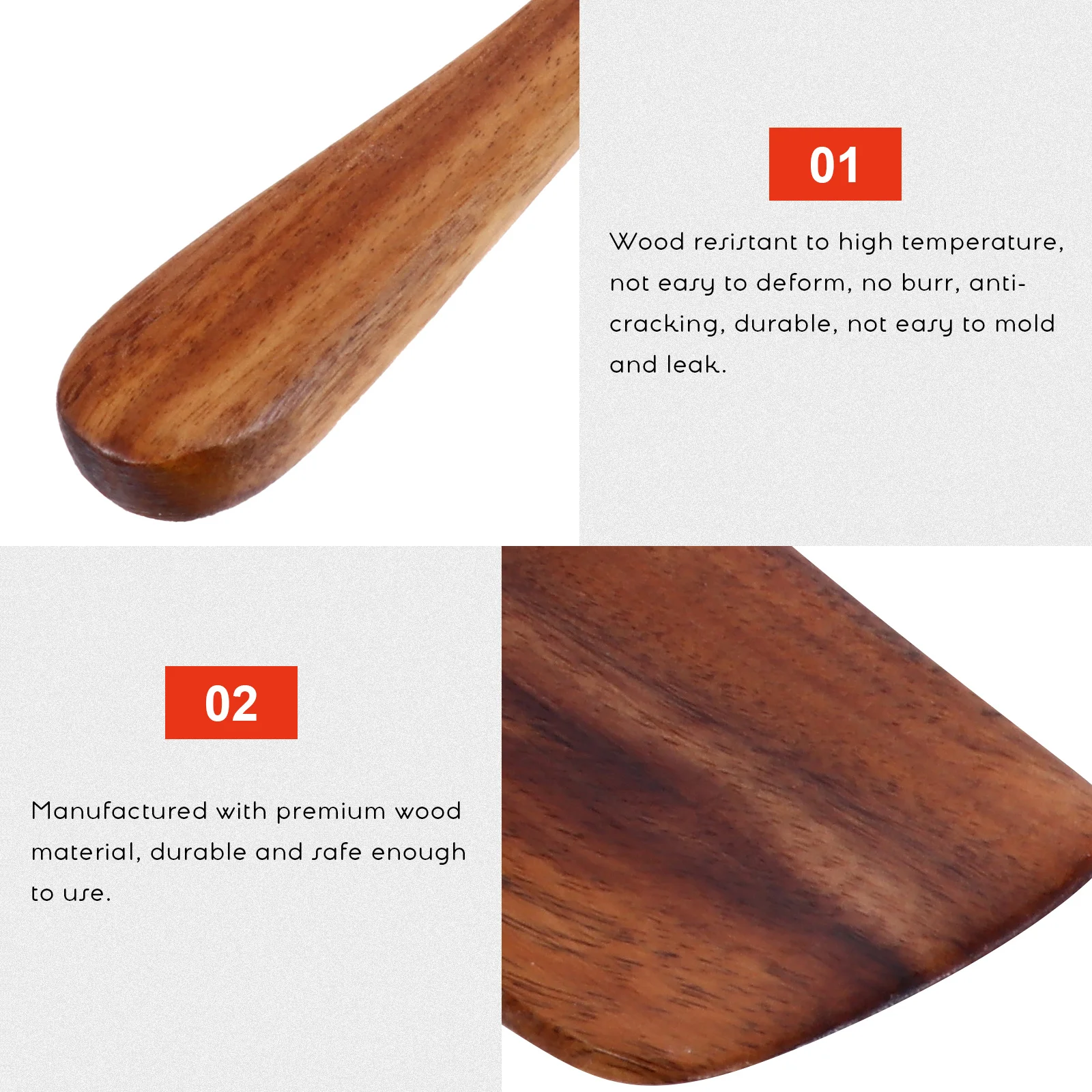 

Baking Spatula Wood Utensils Kitchen Tool Cooking Stirrer Paddle Wooden for Eggs