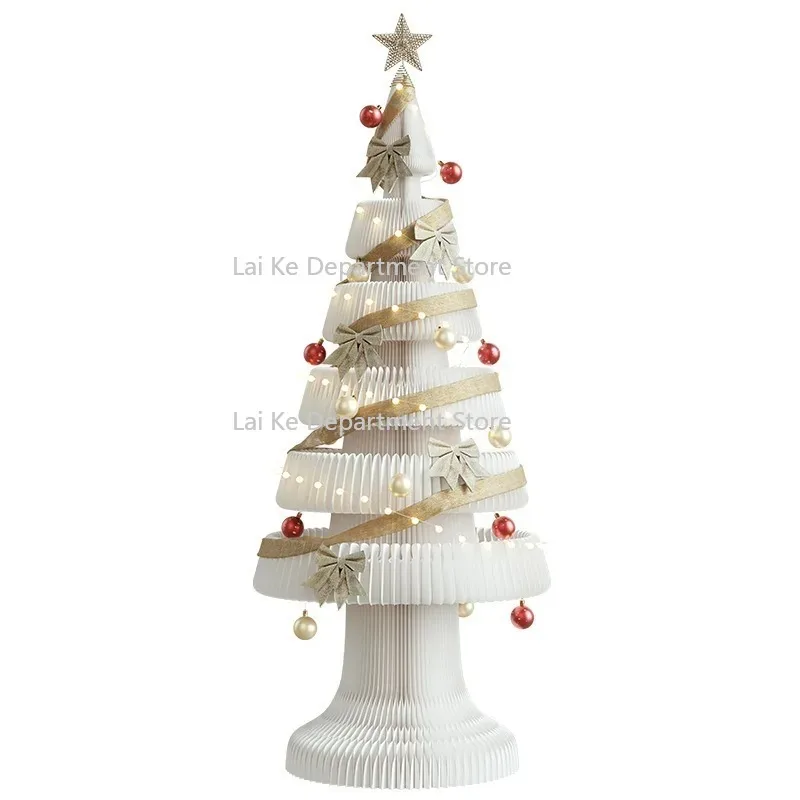 

2 meters Christmas tree folding home shopping mall Internet celebrity large creative decoration holiday props