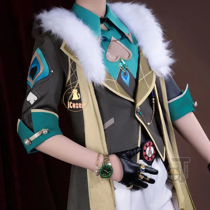 Honkai Star Rail Aventurina Cosplay disfraz peluca juego uniforme topacio colegas Interastral Peace Corporation Halloween hombres mujeres