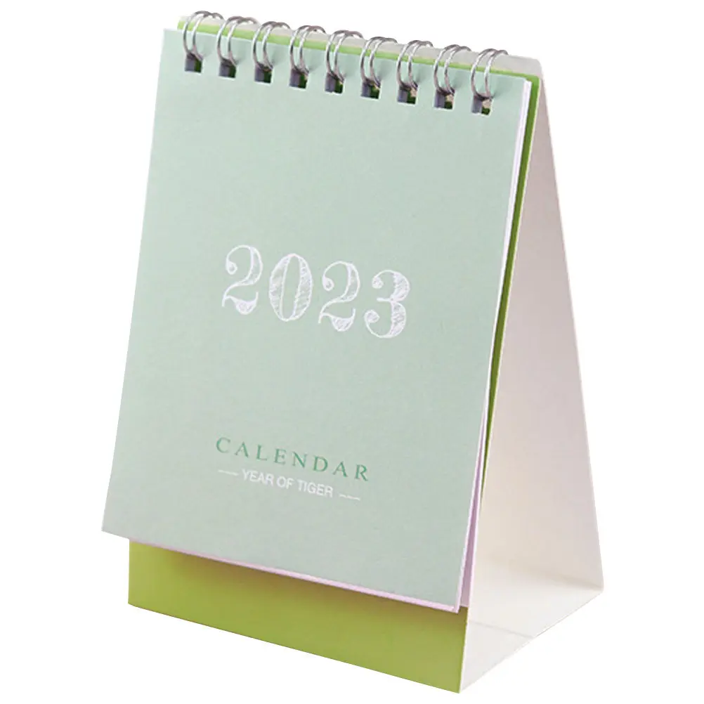 2023 Standing Paper Calendar Mini Desk Calendar Simple Lightweight Design for Office Home School Schedule Tracking Memos
