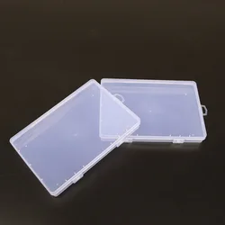 5pcs Clear Flip Plastic Box Organizer Case 19*13*2.2cm Empty Storage Container Jewelry Boxes Small Business Wholesale Supplier