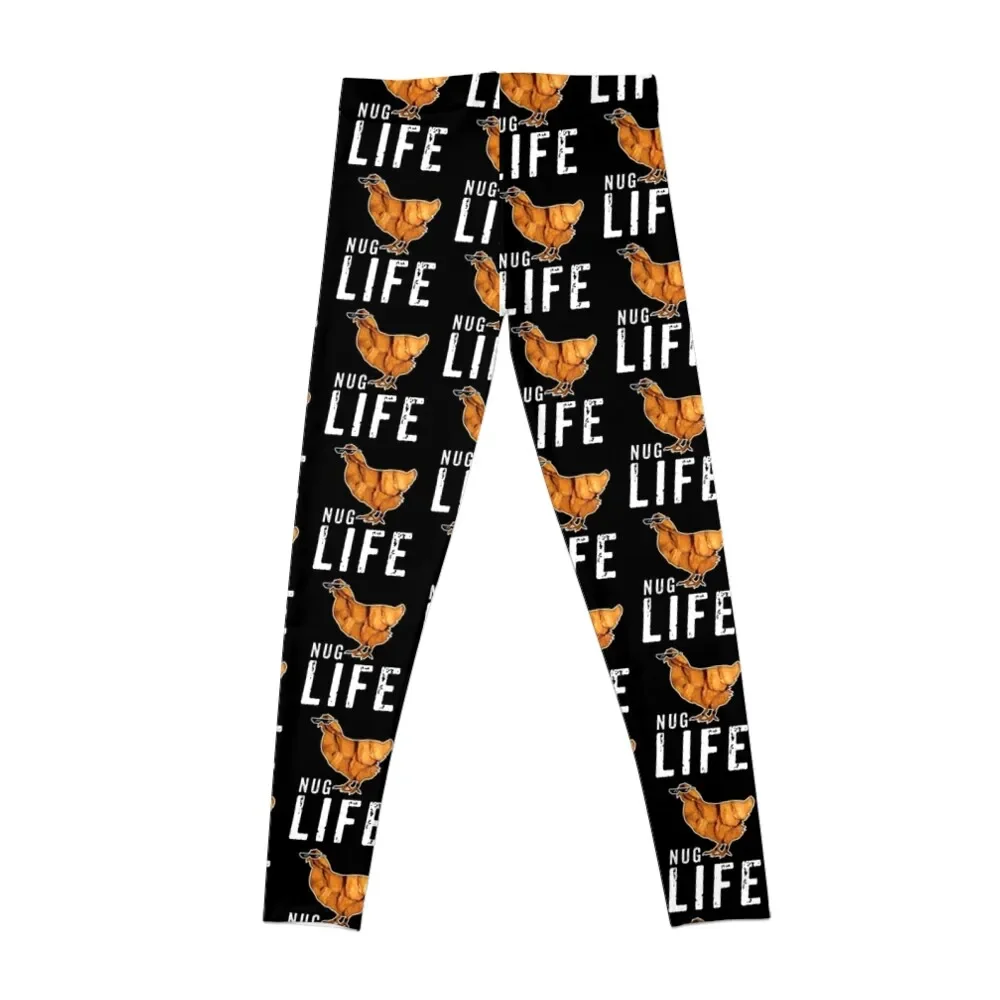 Nug Life Funny Chicken Nuggets Shirt Meme Leggings Women's tights Women's fitness sport set Womens Leggings