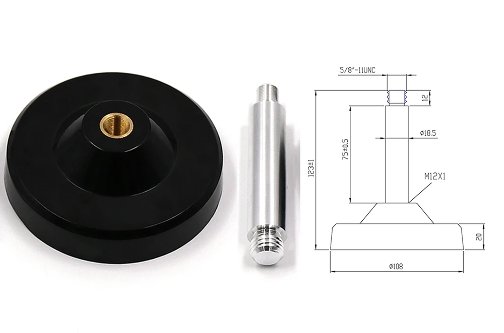 M90SD/M110SLD Magnet base mounting bracket steady Wall Mount for RTK GNSS GPS high-precision measurement antenna