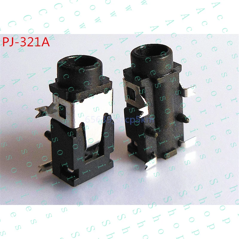 PP+ 20Pcs 3.5mm Female Audio Connector 4 Pin SMT SMD Stereo Headphone Jack PJ-321A