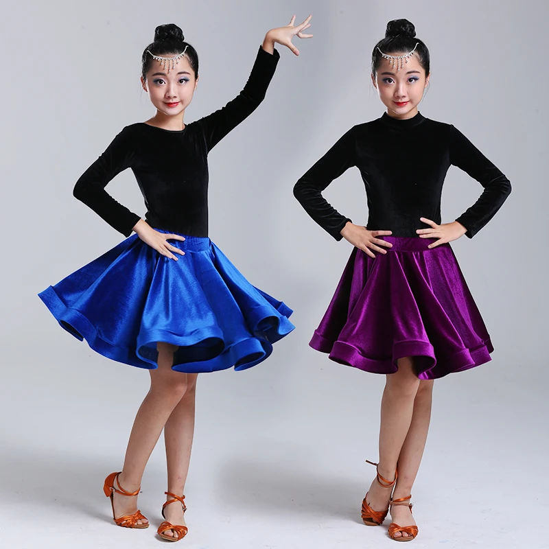 New Latin dance costume children's dance performance costume training costume two-piece set Ballroom dance competition dresses