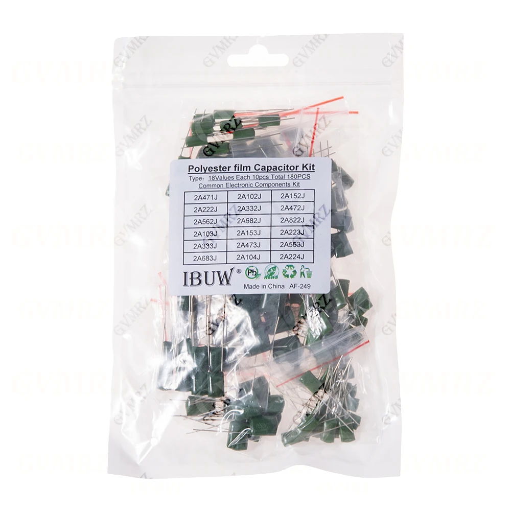 Polyester Film Capacitor KIT 330PF 470PF 560PF 102 222 472 103 223 333 473 104 1NF 2.2NF 10NF 22NF 47NF 100NF 0.1UF 102 222 472
