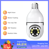 4PC Boykeep Light Bulb Security Cameras, Wireless 5G WiFi ,Ease Life APP,360 Degree E27 1080P Cam,Night Vision,Motion Detection