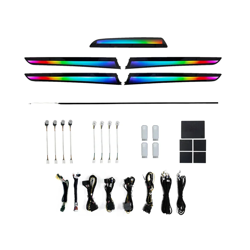 OEM Dynamic LED Ambient Light Kit for Audi A4 B8 Changing Atmosphere Lighting System for Car Interior！