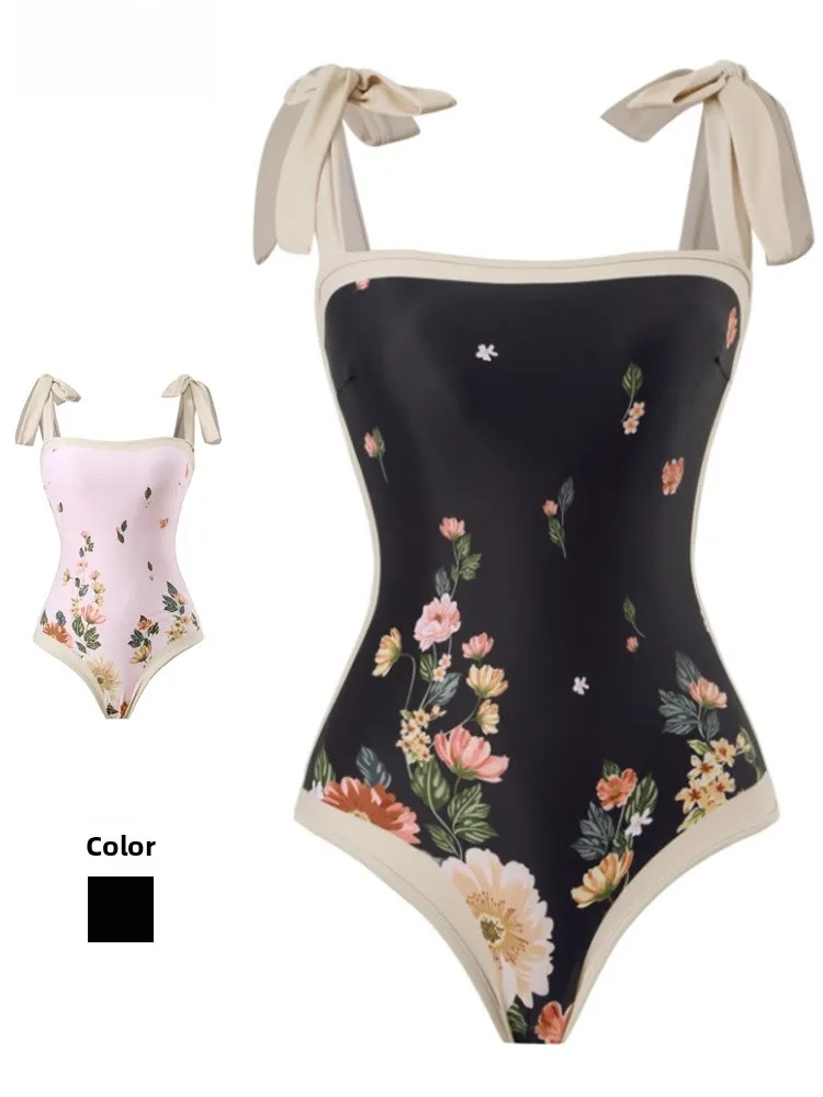 

2024 New plus Size Retro Double-Sided Wear Swimwear Tankini Strapl Conceal Flattering One-Piece Swimsuit for plus Size Women