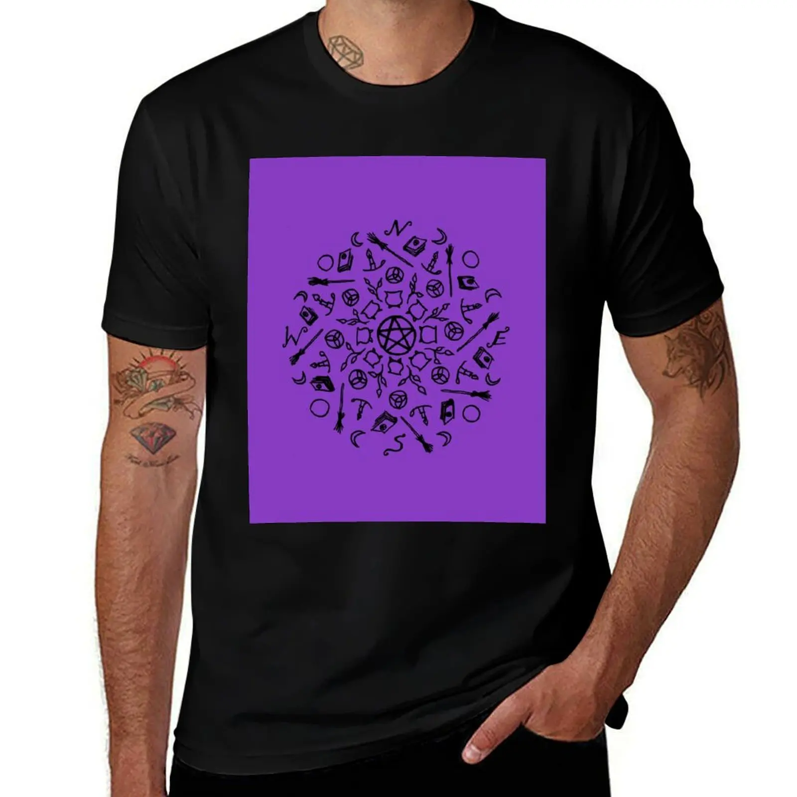 

Witch Mandala - Black T-Shirt t shirt man designer man t shirts graphic
