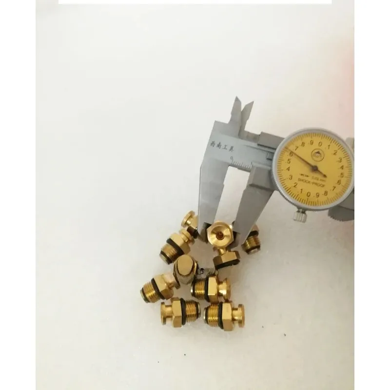 10 PCS M10X1 Flat Head (Horn Mouth) Inflatable Shaft Inflation Nozzle Tip, Wear-Resistant for Shaft Use, Easy to Install