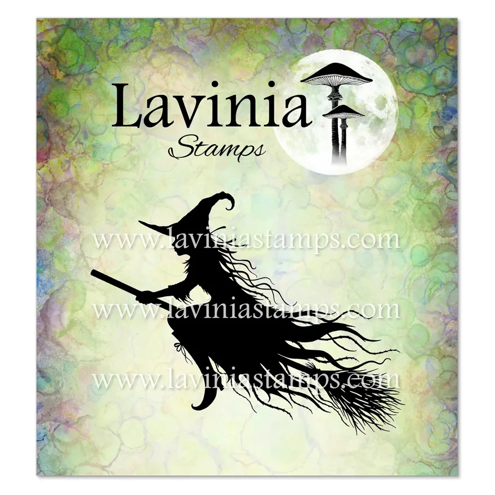 Lavinia Stamps Midnight Coven 17-teiliges Halloween-Hexen-Silhouette-Set mit Klarsichtstempeln für Scrapbooking, Kartenherstellung, DIY-Basteldekoration, August 2026