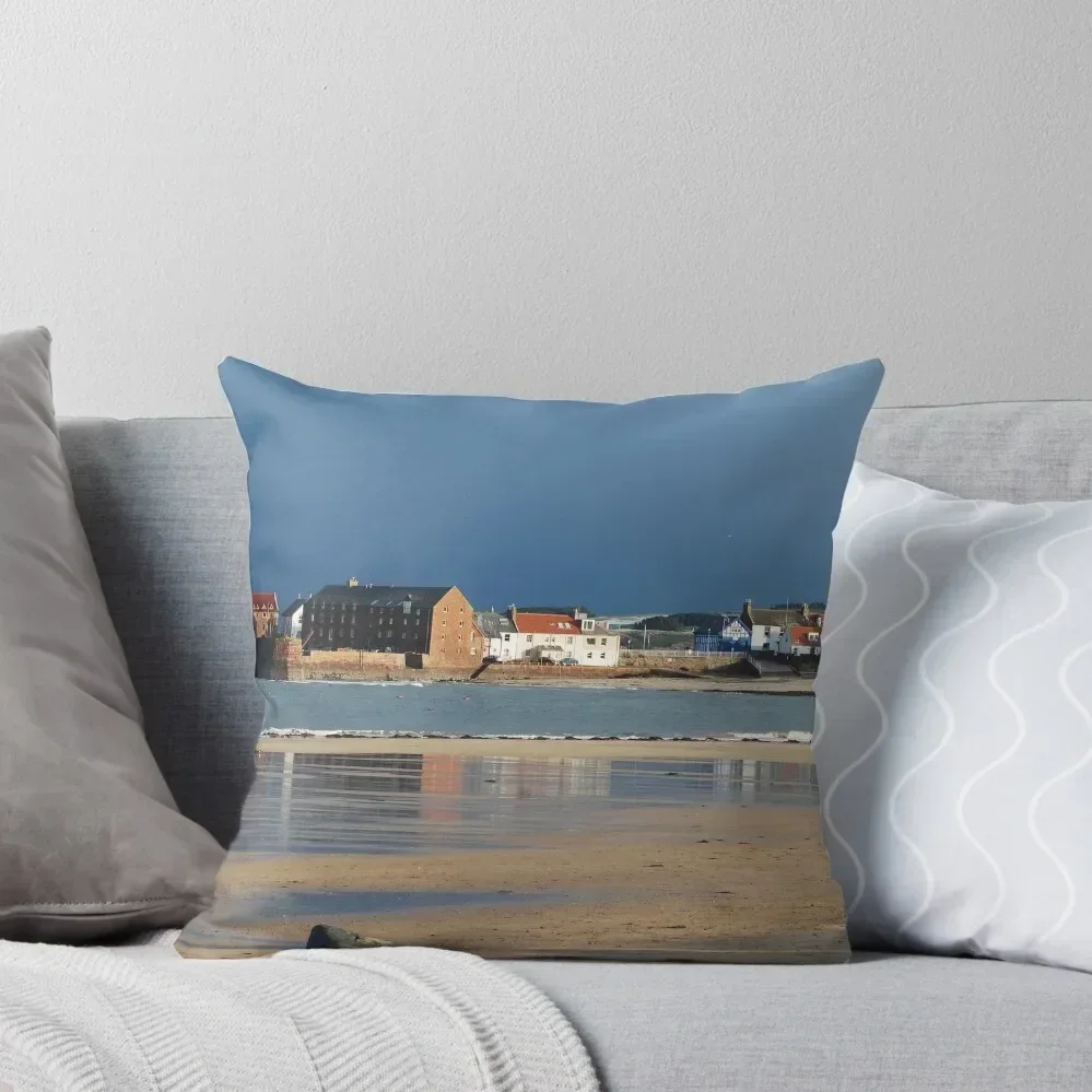 

North Berwick West Bay & Harbour Throw Pillow autumn pillowcase Cushions For Sofa Embroidered Cushion Cover pillow