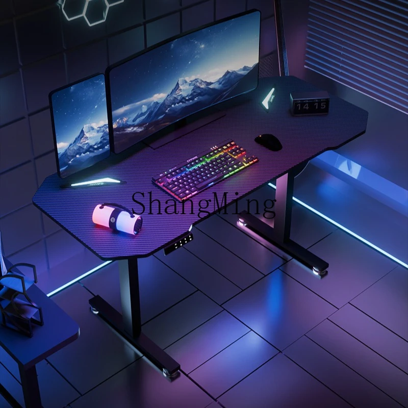 

SM new lifting table intelligent adjustment computer table home office desk writing desk rack