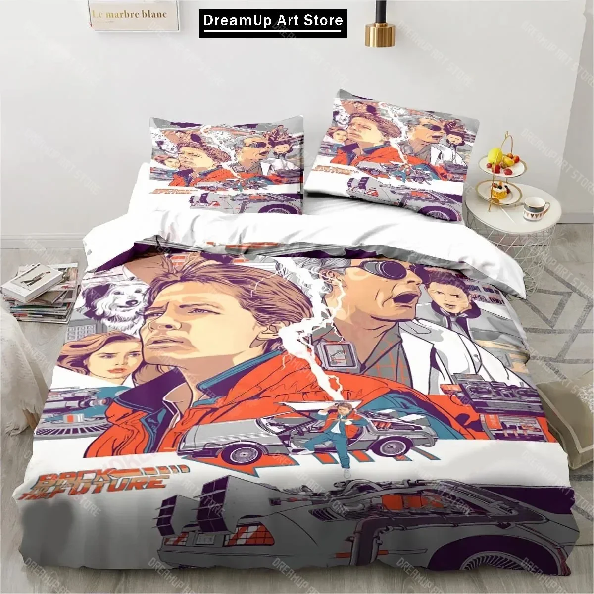 

Классический фильм «Назад в будущее», комплект постельного белья Canary, простыня King Twin, двойной детский комплект постельного белья из микрофибры или полиэстера, пододеяльник