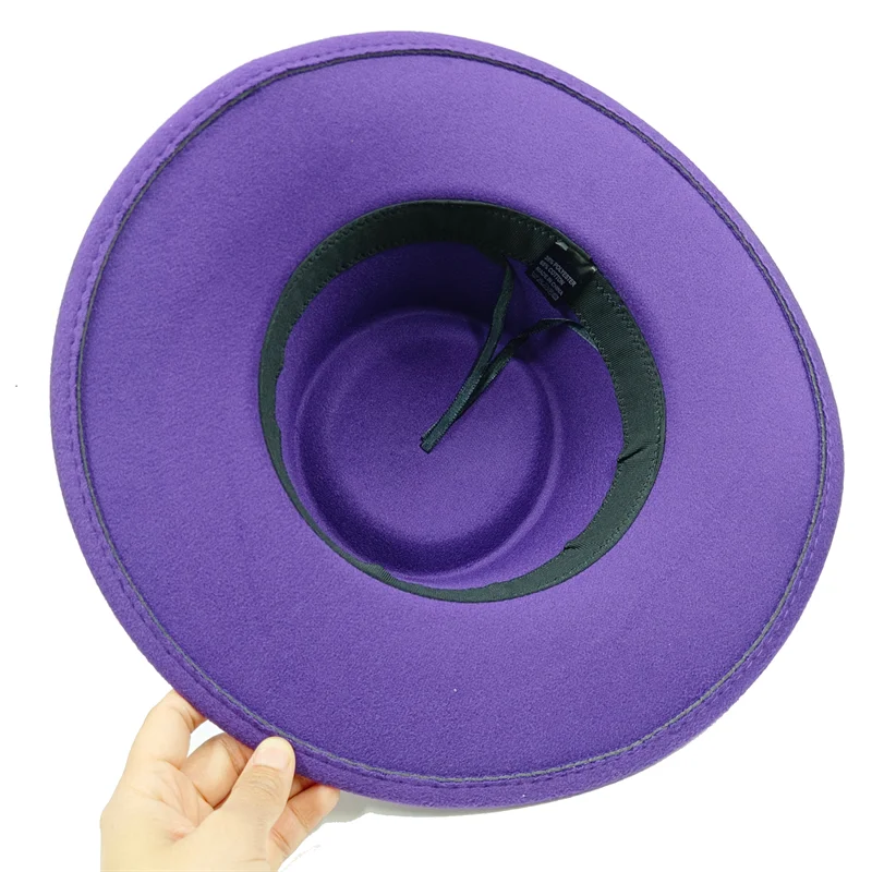 9.5cm brim embroidered three-dimensional flower Fedora women\'s jazz top hat Spring and Autumn Panama French elegant fedora hat